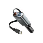JOYROOM 3-in-1 45W Retractable Car Charger